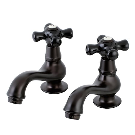 Kingston Brass KS1105PKX Basin Tap Faucet W/ Cross Handle, Oil Rubbed Bronze KS1105PKX